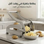 ⁦عرض ماكينة تقطيع البطاطا الحديثة + مقص خضراوات 2 في 1⁩ - الصورة ⁦4⁩