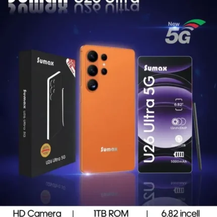 هاتف Sumax U26 Ultra 5G شبيه السامسونج بتصميم فاخر وقلم ذكي متوفر في عراق شوب
